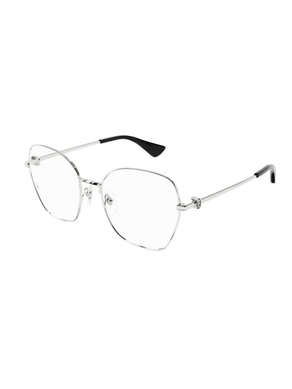 New Cartier CT0413O 002 Silver Eyeglasses